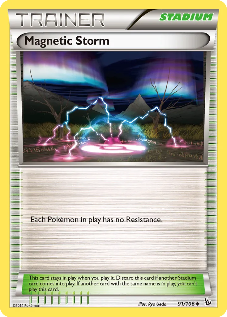 2014 Flashfire Magnetic Storm Uncommon #091/106 Uncommon card image