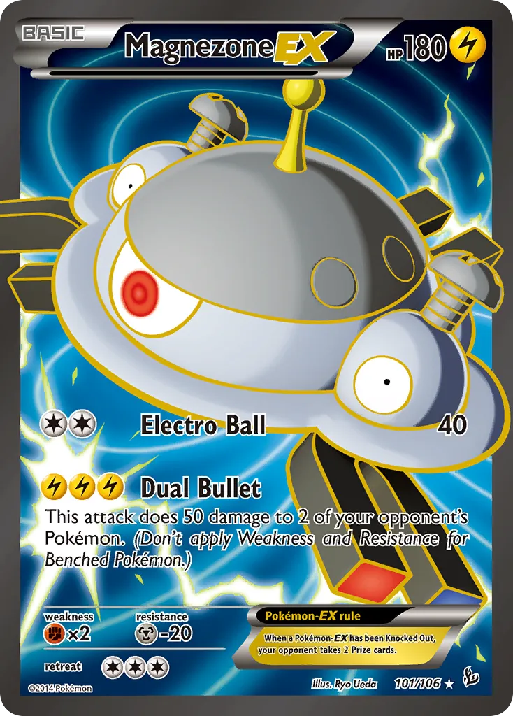 2014 Flashfire Magnezone-EX Rare Holo EX #035/106 Rare Holo EX card image