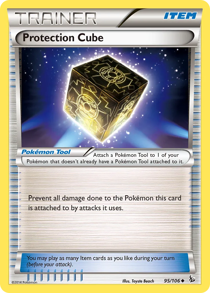 2014 Flashfire Protection Cube Uncommon #095/106 Uncommon card image