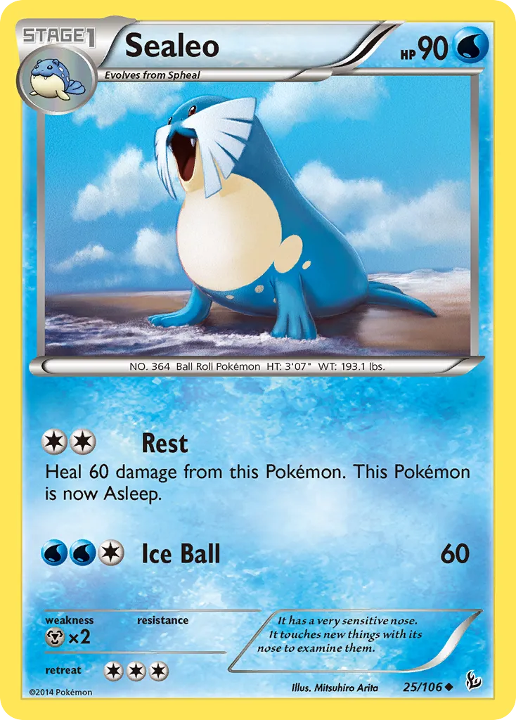 2014 Flashfire Sealeo Uncommon #025/106 Uncommon card image