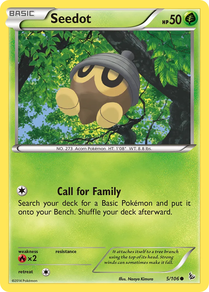 2014 Flashfire Seedot Common #005/106 Common card image