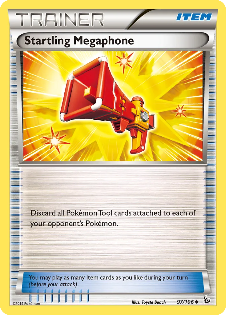 2014 Flashfire Startling Megaphone Uncommon #097/106 Uncommon card image