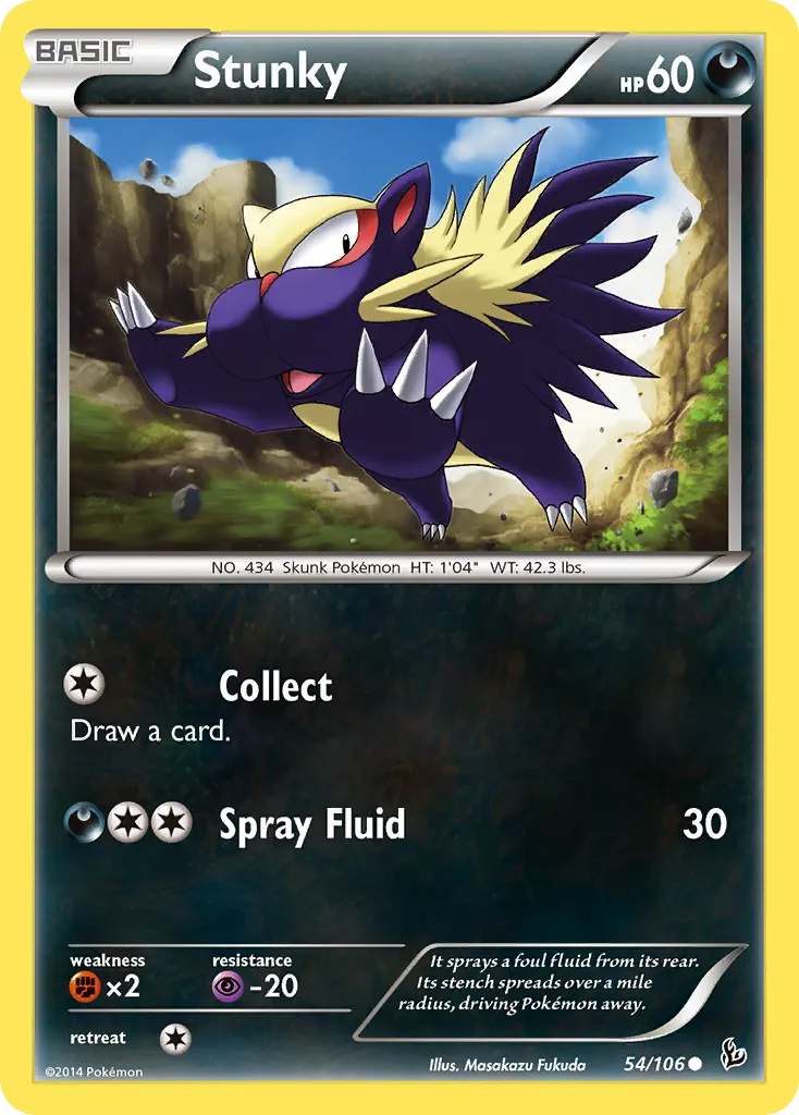 2014 Flashfire Stunky #054/106 Common card image