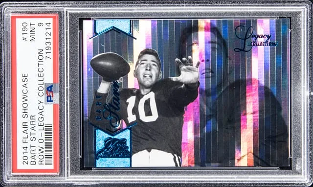 2014 Fleer Flair Showcase Bart Starr Row 0 Legacy Collection #190 card image