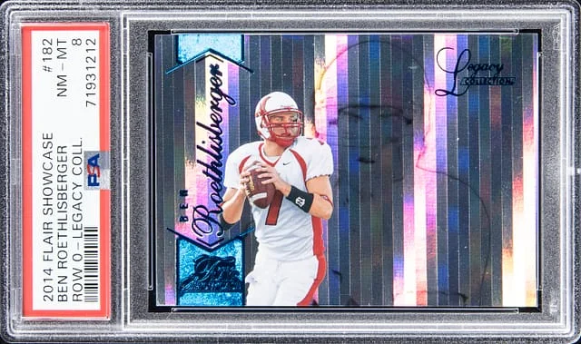 2014 Fleer Flair Showcase Ben Roethlisberger Row 0 Legacy Collection #182 card image