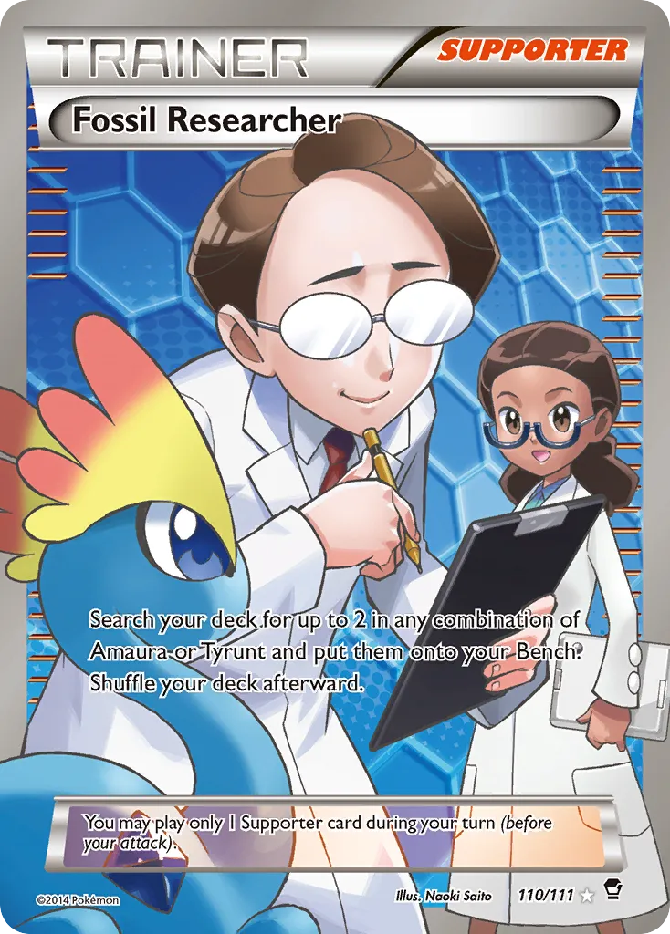 2014 Furious Fists Fossil Researcher #092/111 Uncommon card image