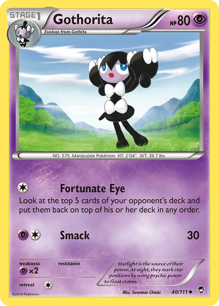 2014 Furious Fists Gothorita #040/111 Uncommon card image