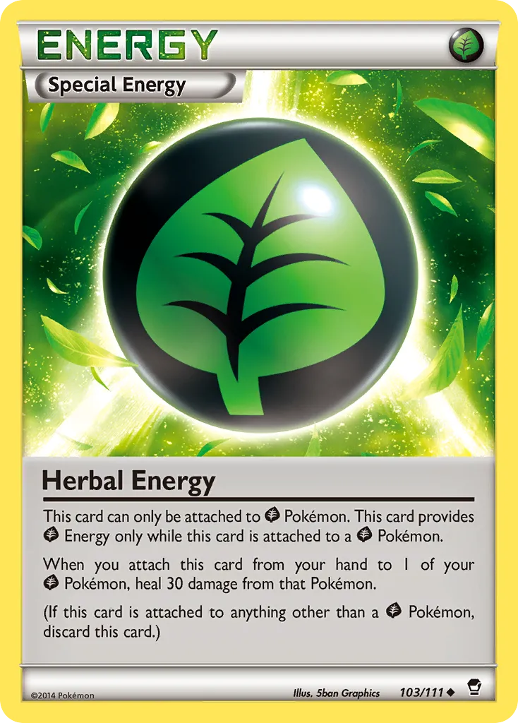 2014 Furious Fists Herbal Energy #103/111 Uncommon card image