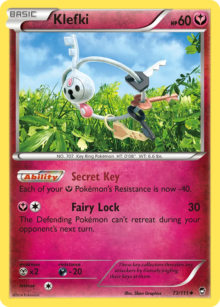 2014 Furious Fists Klefki #073/111 Uncommon card image