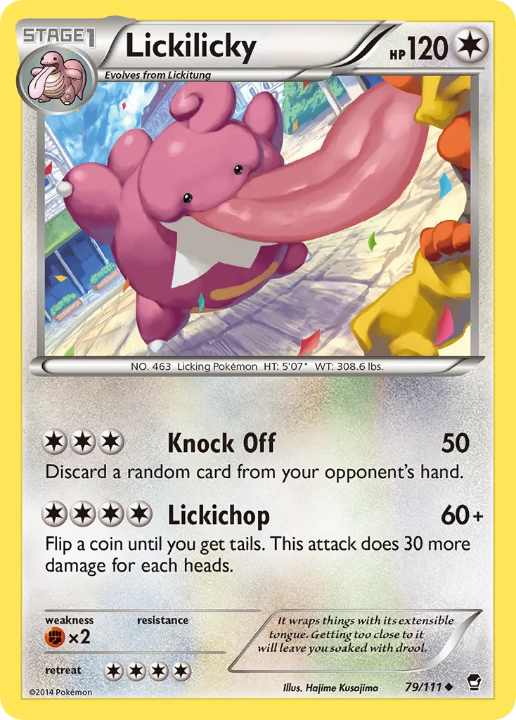 2014 Furious Fists Lickilicky #079/111 Uncommon card image