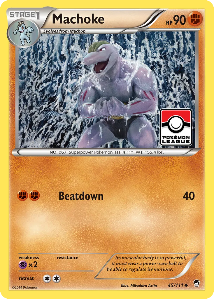 2014 Furious Fists Machoke #045/111 Uncommon card image