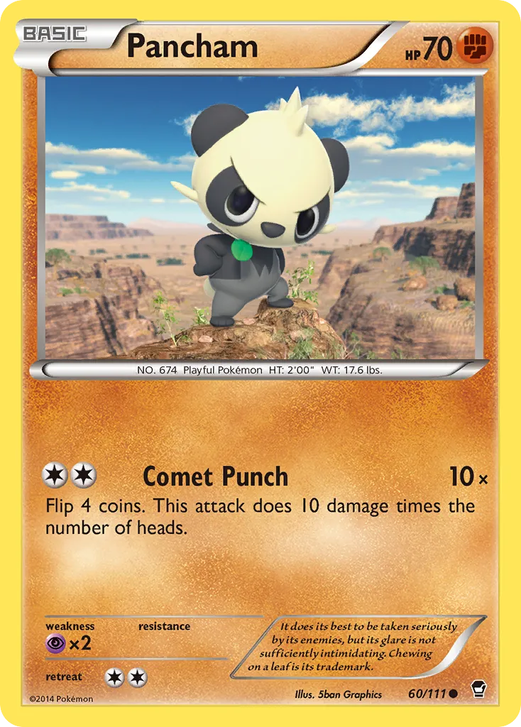 2014 Furious Fists Pancham #059/111 Uncommon card image