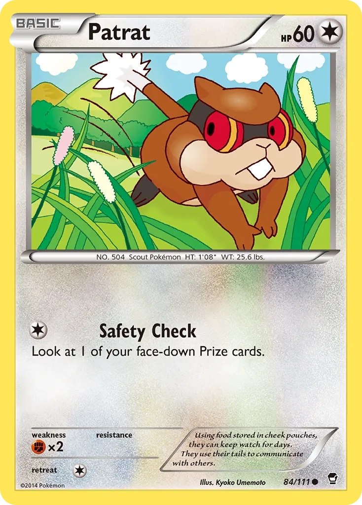 2014 Furious Fists Patrat Common #084/111 Common card image