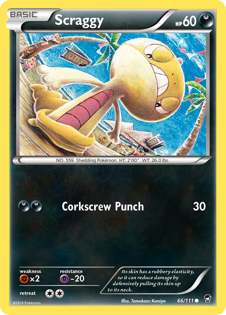 2014 Furious Fists Scraggy Common #066/111 Common card image