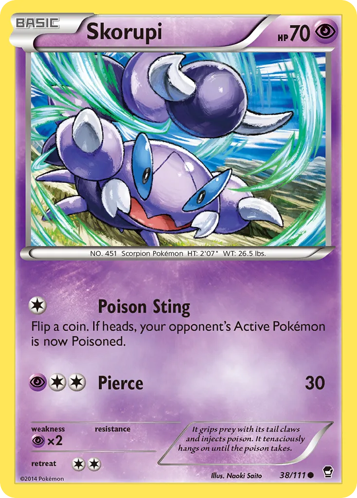 2014 Furious Fists Skorupi Common #038/111 Common card image