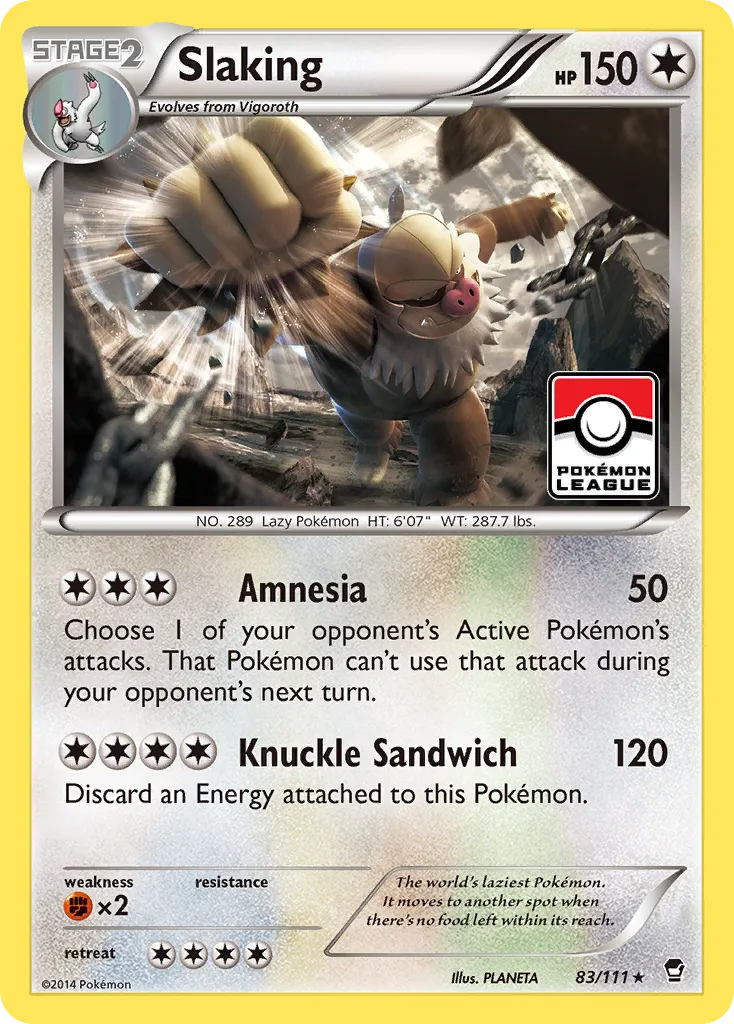 2014 Furious Fists Slaking Rare Holo #083/111 Rare Holo card image