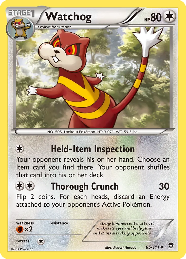 2014 Furious Fists Watchog #085/111 Uncommon card image