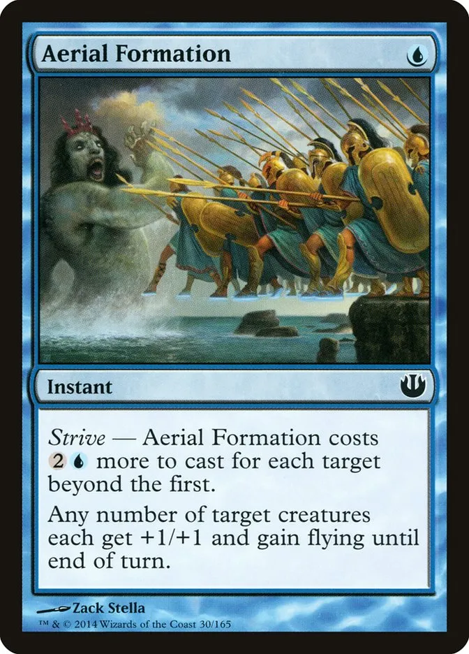 2014 Journey into Nyx Aerial Formation common #30 unlisted card image