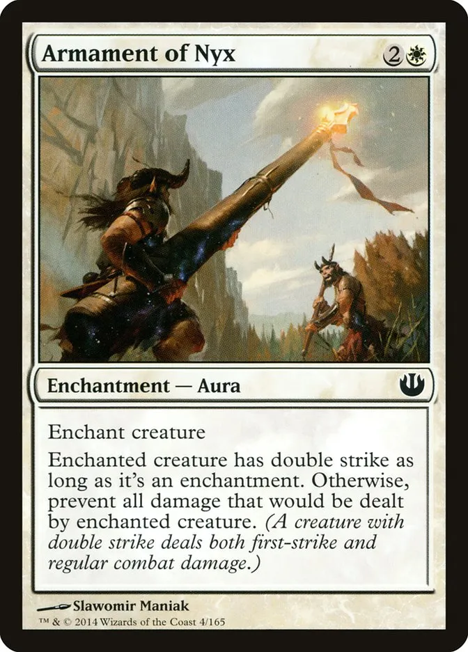 2014 Journey into Nyx Armament of Nyx common #4 unlisted card image