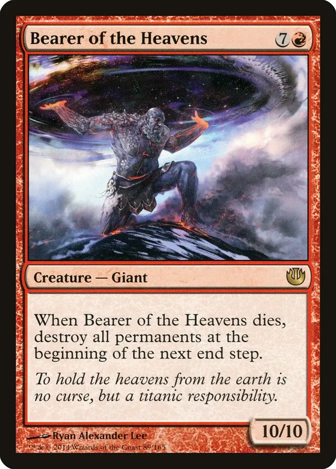 2014 Journey into Nyx Bearer of the Heavens rare #89 unlisted card image