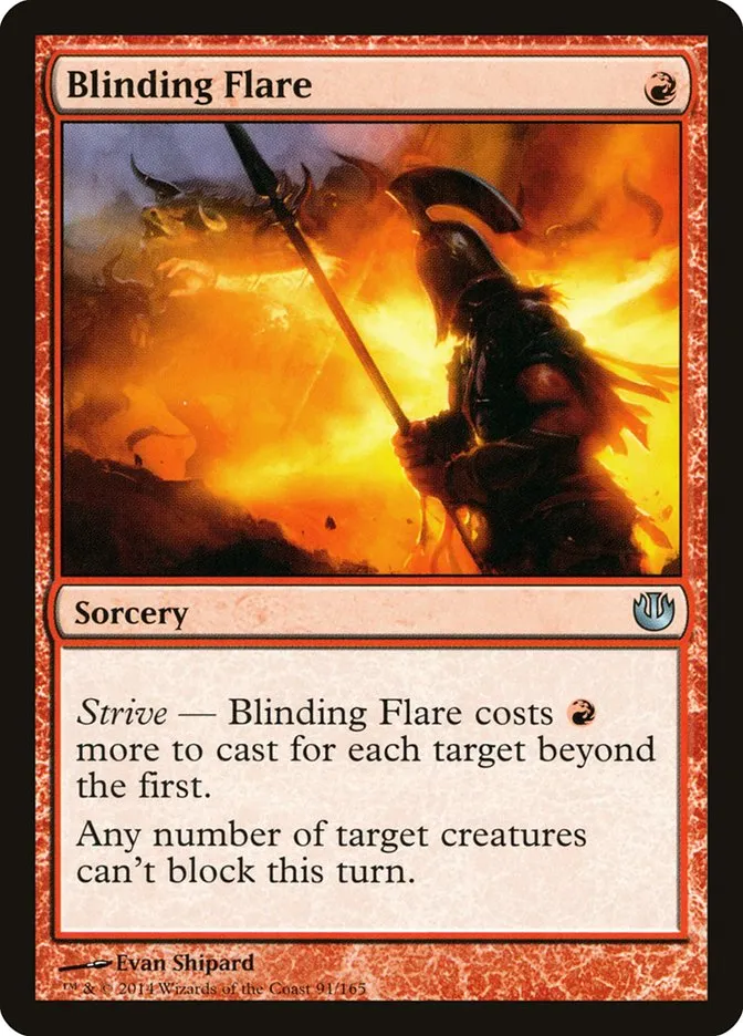 2014 Journey into Nyx Blinding Flare uncommon #91 unlisted card image