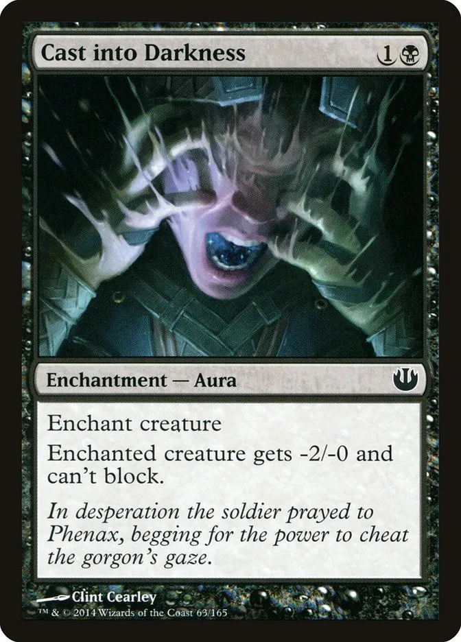 2014 Journey into Nyx Cast into Darkness common #63 unlisted card image