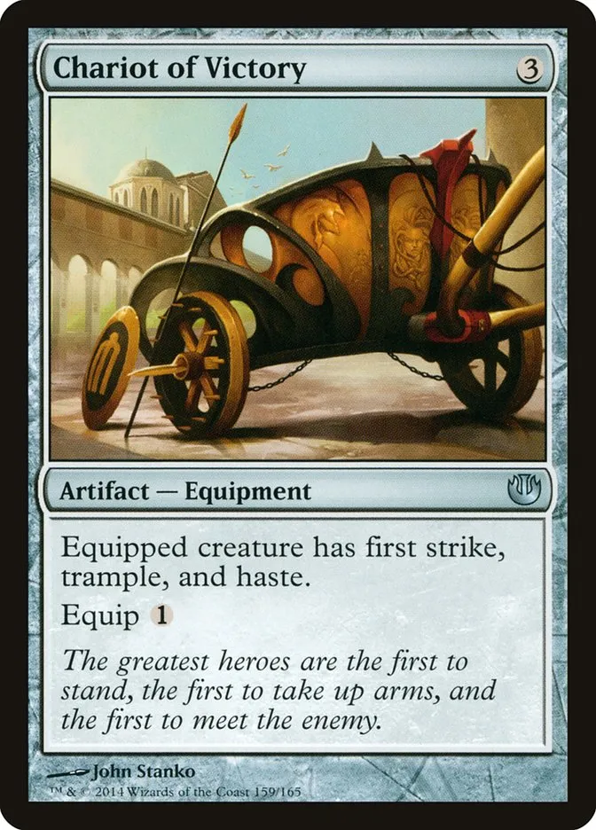 2014 Journey into Nyx Chariot of Victory uncommon #159 unlisted card image