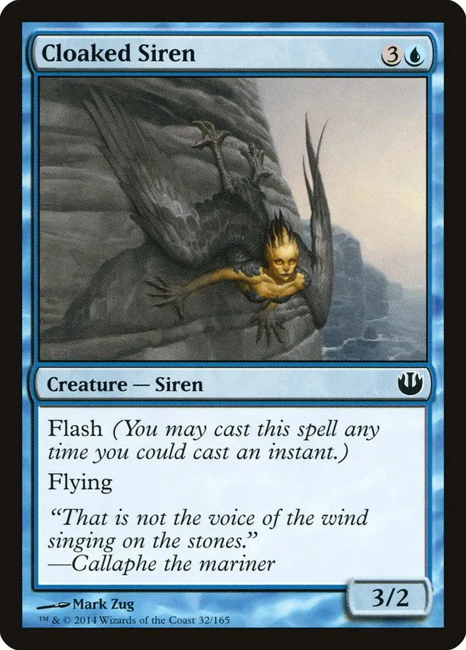 2014 Journey into Nyx Cloaked Siren common #32 unlisted card image