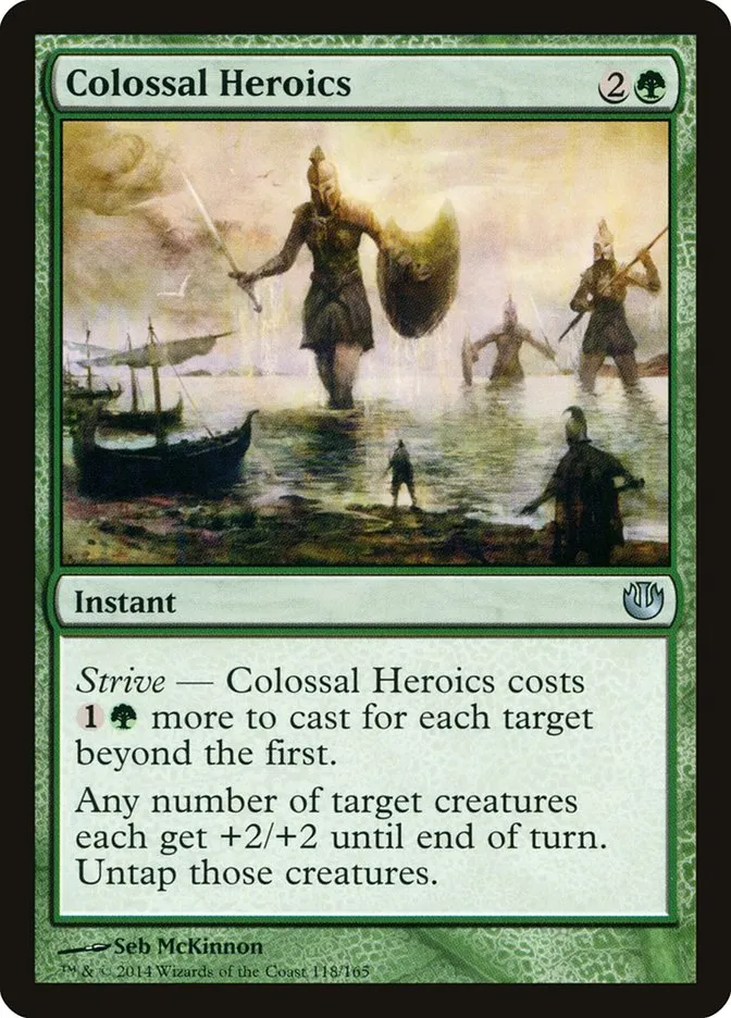 2014 Journey into Nyx Colossal Heroics uncommon #118 unlisted card image