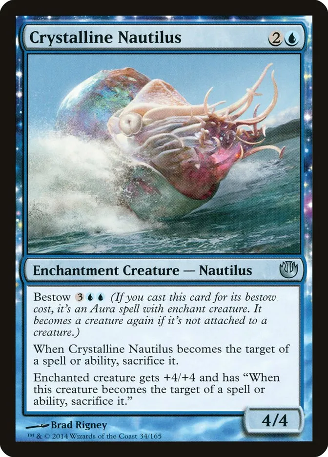 2014 Journey into Nyx Crystalline Nautilus uncommon #34 unlisted card image