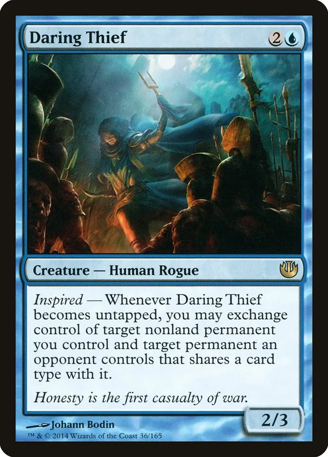 2014 Journey into Nyx Daring Thief rare #36 unlisted card image
