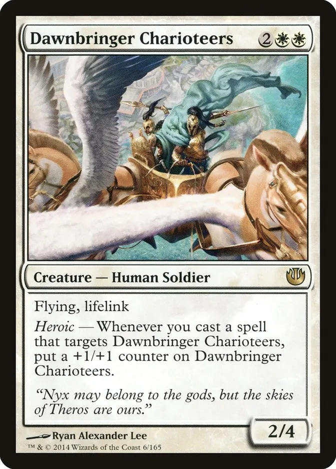 2014 Journey into Nyx Dawnbringer Charioteers rare #6 unlisted card image