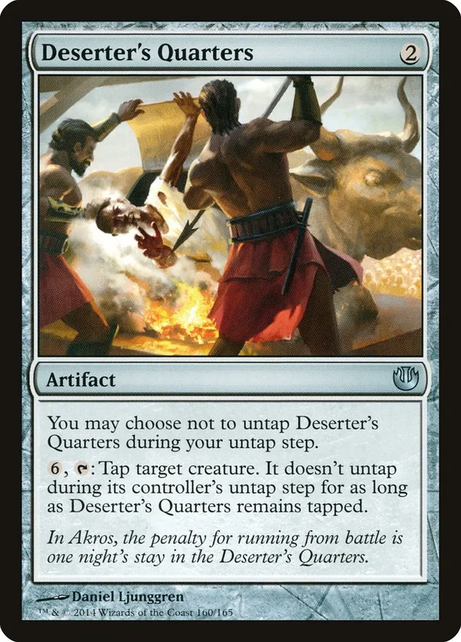 2014 Journey into Nyx Deserter's Quarters uncommon #160 unlisted card image