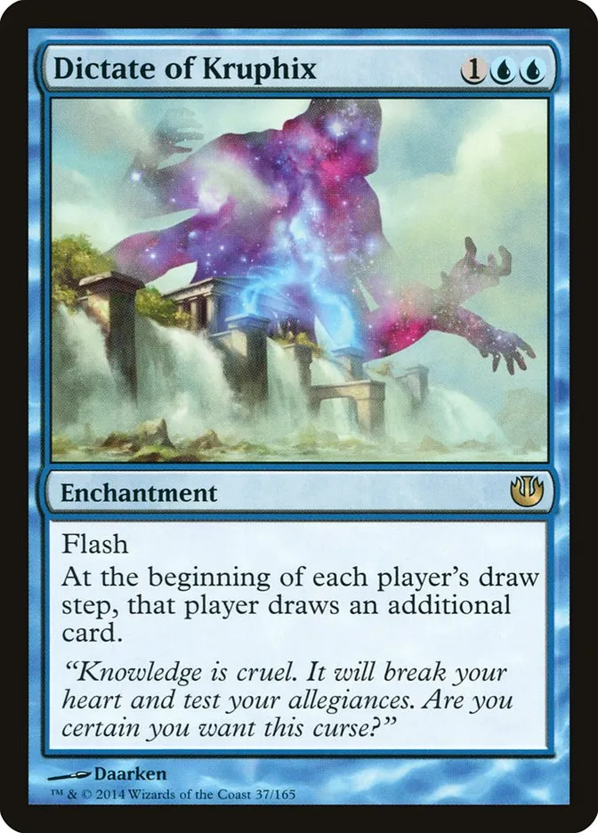 2014 Journey into Nyx Dictate of Kruphix rare #37 unlisted card image