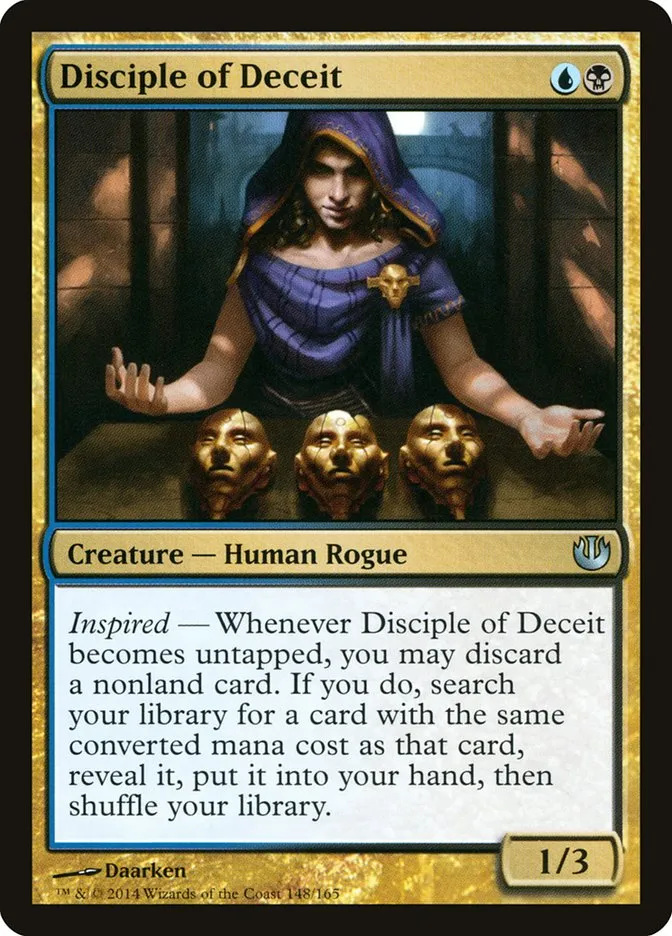 2014 Journey into Nyx Disciple of Deceit uncommon #148 unlisted card image