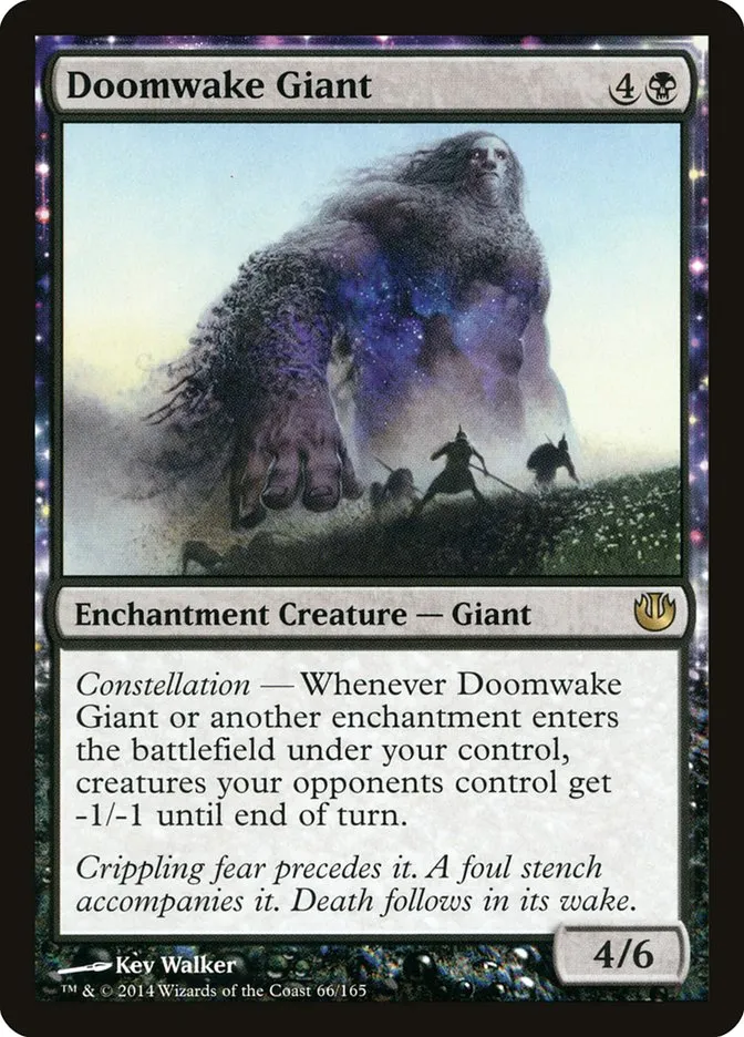 2014 Journey into Nyx Doomwake Giant rare #66 unlisted card image