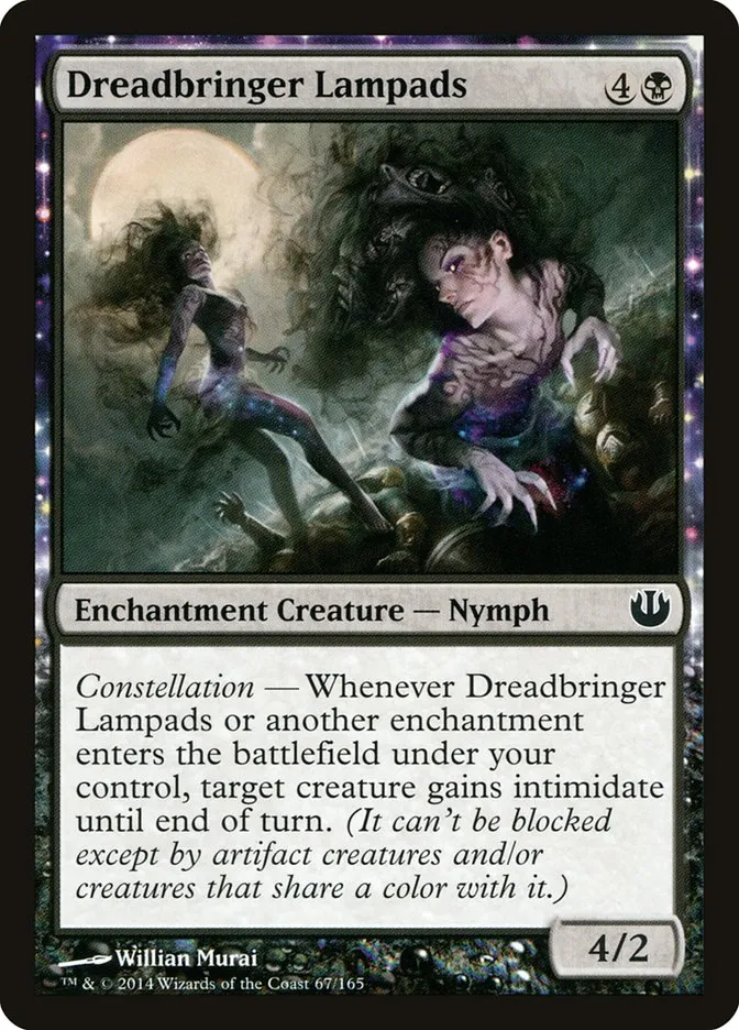 2014 Journey into Nyx Dreadbringer Lampads common #67 unlisted card image