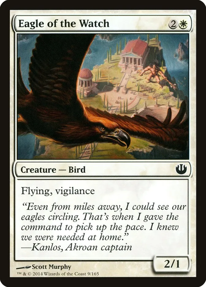 2014 Journey into Nyx Eagle of the Watch common #9 unlisted card image