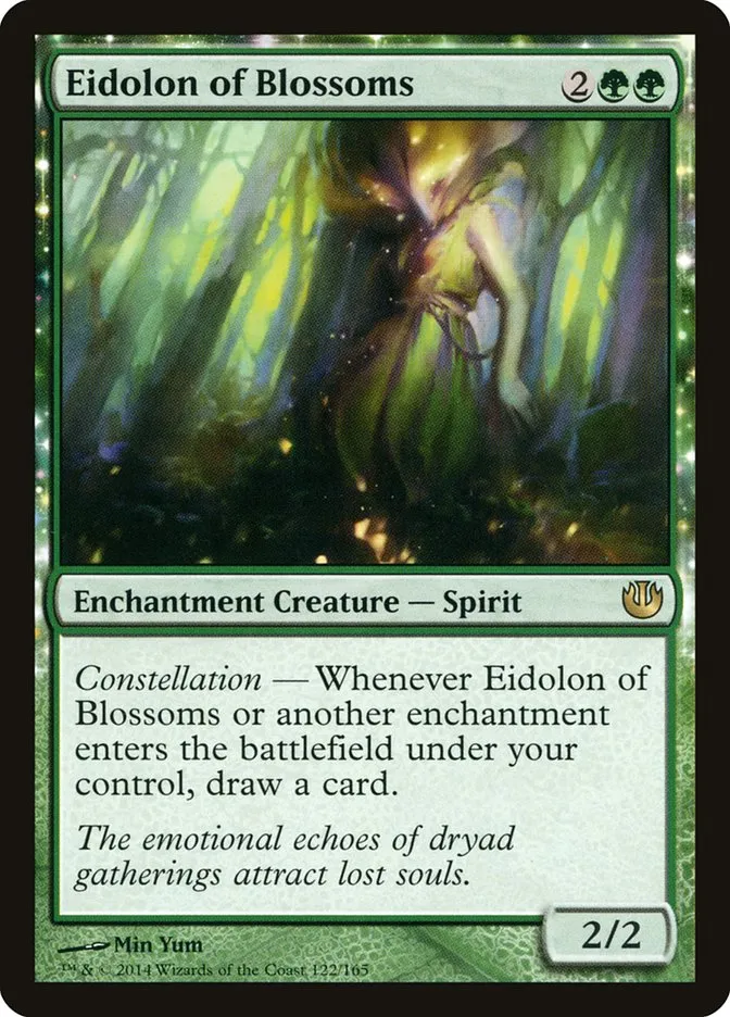 2014 Journey into Nyx Eidolon of Blossoms rare #122 unlisted card image