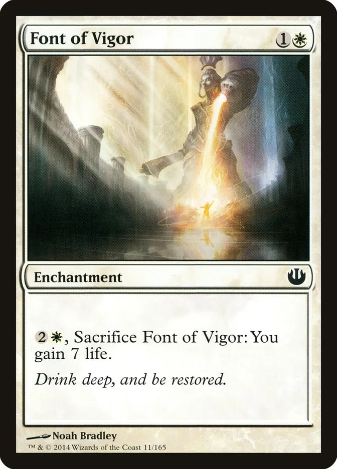 2014 Journey into Nyx Font of Vigor common #11 unlisted card image