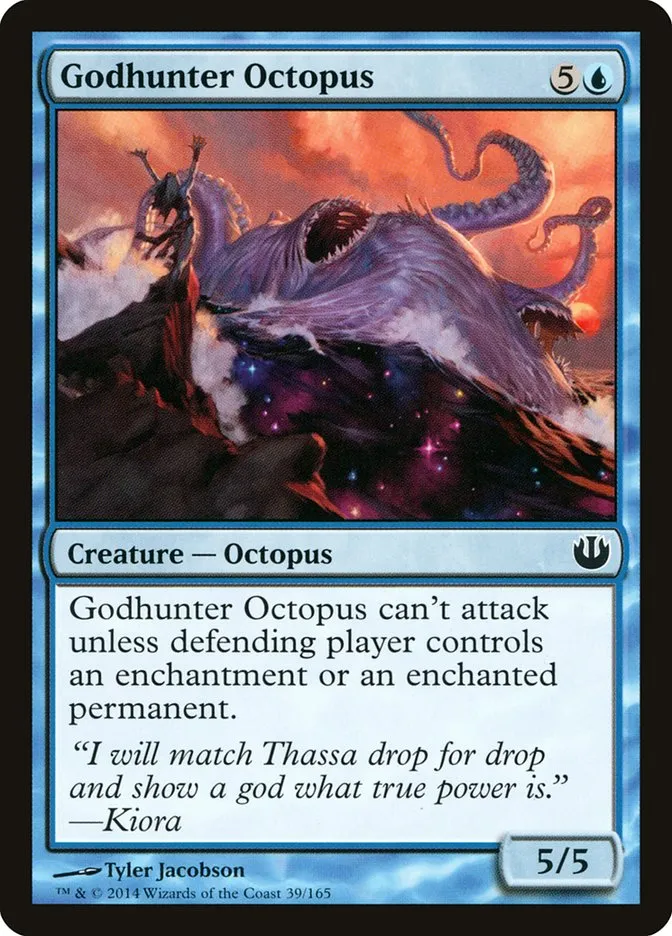2014 Journey into Nyx Godhunter Octopus common #39 unlisted card image