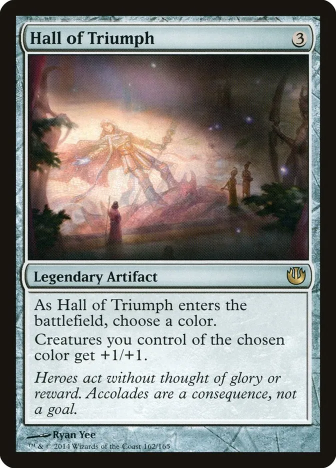 2014 Journey into Nyx Hall of Triumph rare #162 unlisted card image