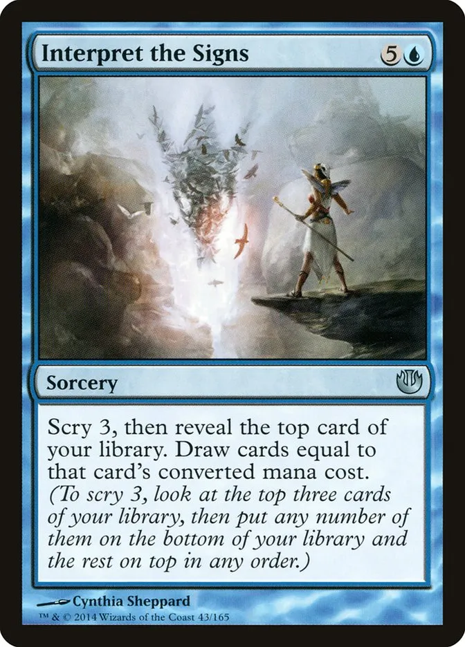 2014 Journey into Nyx Interpret the Signs uncommon #43 unlisted card image