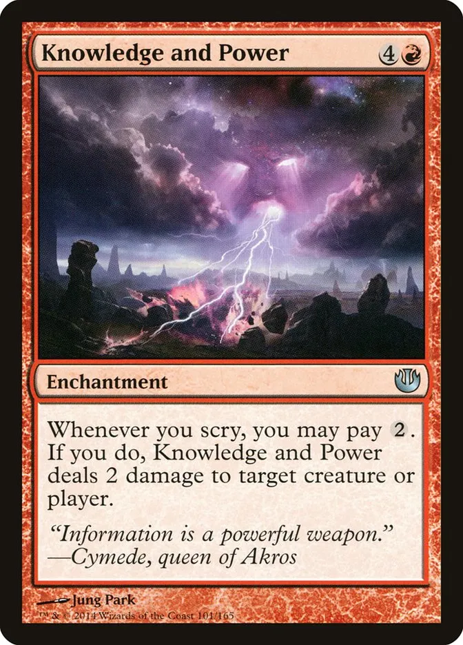 2014 Journey into Nyx Knowledge and Power uncommon #101 unlisted card image