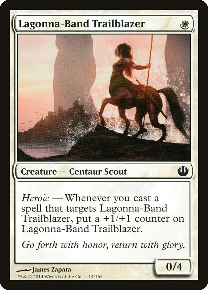 2014 Journey into Nyx Lagonna-Band Trailblazer common #14 unlisted card image