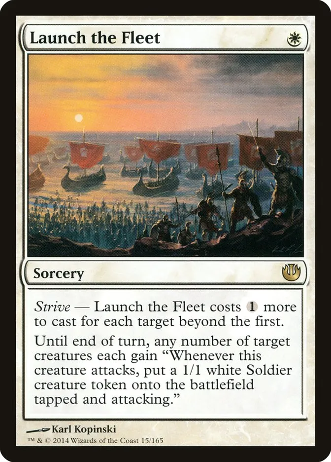 2014 Journey into Nyx Launch the Fleet rare #15 unlisted card image