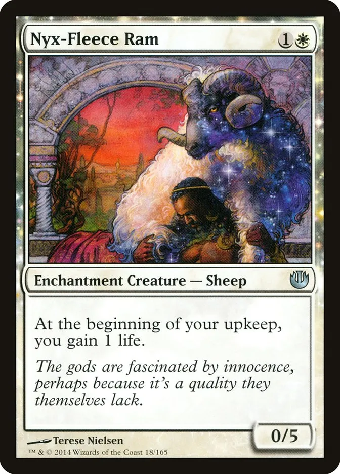 2014 Journey into Nyx Nyx-Fleece Ram uncommon #18 unlisted card image