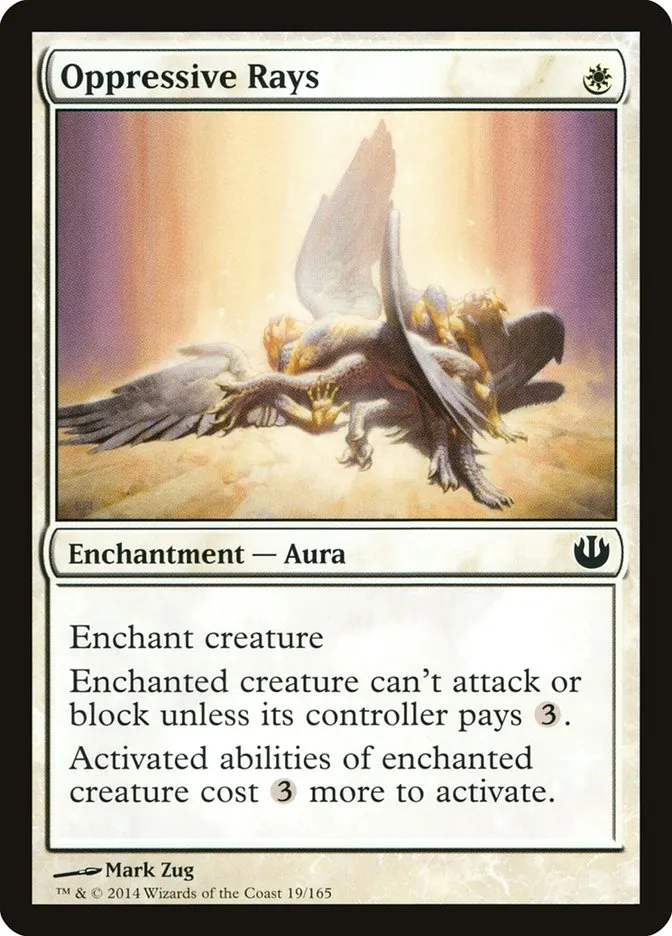 2014 Journey into Nyx Oppressive Rays common #19 unlisted card image