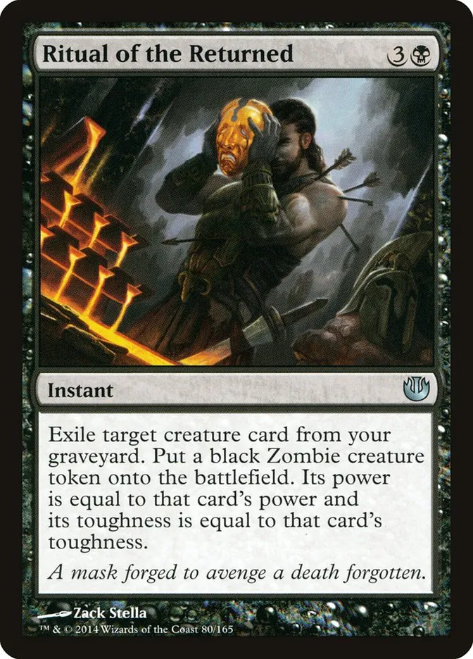 2014 Journey into Nyx Ritual of the Returned uncommon #80 unlisted card image
