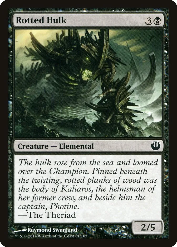 2014 Journey into Nyx Rotted Hulk common #81 unlisted card image